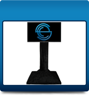 50” LCD on floor stand (127cm) 