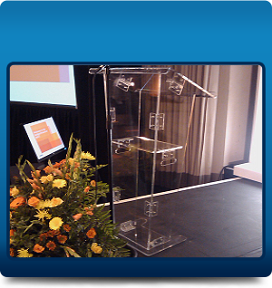 Perspex Lectern 